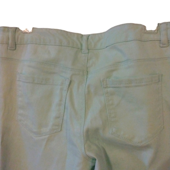 Style & Co Light Mint Green Curvy Fit Pocketed Straight Leg Jeans Size 8 - Picture 7 of 9